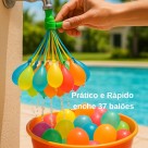 Balão De Água Guerra De Bexiga 37 Bexigas Water Balloons 1 Pacote Enche Rápido brincadeira