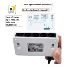 Switch 5 Portas Fast Rj45 Ethernet 10/100 Mbps Knup