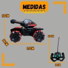 Carrinho Controle Remoto Tanque Guerra Gira 180° Bolinhas Gel