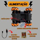 Carrinho Controle Remoto Tanque Guerra Gira 180° Bolinhas Gel
