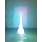 Abajur Luminária Torre Eiffel Led De Mesa Sem Fio Quarto13,5 cm