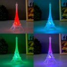 Abajur Luminária Torre Eiffel Led De Mesa Sem Fio Quarto13,5 cm