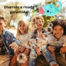 Brinquedo Golfinho Lança Bolhas de Sabão Infantil