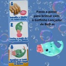 Brinquedo Golfinho Lança Bolhas de Sabão Infantil