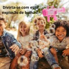 Brinquedo Lança-Bolhas Infantil Automático Diversão Ar Livre