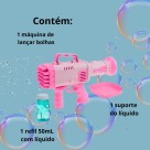 Brinquedo Lança-Bolhas Infantil Automático Diversão Ar Livre