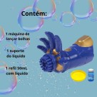 Brinquedo Lança Bolhas Luva Infantil Diversão Ar Livre