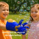 Brinquedo Lança Bolhas Luva Infantil Diversão Ar Livre