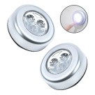 Luminária Toque Lâmpada 3 Leds Guarda Roupas Armário Carro 