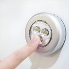 Luminária Toque Lâmpada 3 Leds Guarda Roupas Armário Carro 