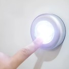 Luminária Toque Lâmpada 3 Leds Guarda Roupas Armário Carro 