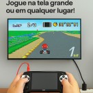Game Portátil 16gb Tela 6.5 Jogos Diversos Branco Preto