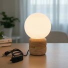 Abajur Luminária De Mesa Mármore Com Cúpula Bivolt E27