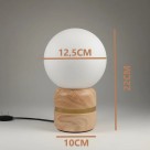 Abajur Luminária De Mesa Mármore Com Cúpula Bivolt E27