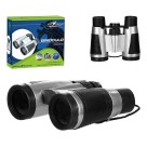 Binóculo Plástico 10cm Infantil Preto Cinza Brinque