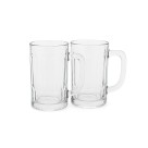 Kit 2 Canecas De Chopp Tipo Outback Vidro Reforçada Pub Bar