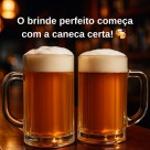 Kit 2 Canecas De Chopp Tipo Outback Vidro Reforçada Pub Bar