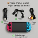 Game Portátil 16gb Tela 7 Jogos Diversos Azul /Vermelho