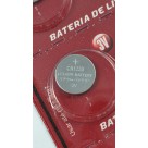 Bateria Pilha Botão Litium Cr 1220 3v Cartela C/10 Un