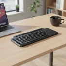 Teclado Bluetooth Sem Fio 2.4G Com Touchpad Numérico Smart Touch Pad Slot Para Cartão Tablet Telefone Computador Fino An