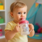 Copo De Transição Para Bebê C/Alça Bico Rígido 220ml Sortida