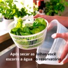 Centrífuga De Salada Secador Verduras Manual 4,5 Litros Cor Sortida