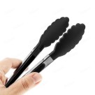 Pegador Pinça de Cozinha 25cm Antiaderente Silicone Aço Inox