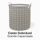 Cesto Dobrável de Roupa Brinquedo Multiuso Impermeável