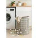 Cesto Dobrável de Roupa Brinquedo Multiuso Impermeável