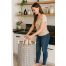 Cesto Dobrável de Roupa Brinquedo Multiuso Impermeável