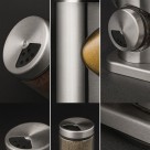 Porta Condimentos Temperos Giratório Inox 12 Potes 90ml Cada