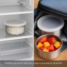 Conjunto de Potes Inox com Tampa 5 Peças 200ml a 1300ml