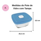 Pote Marinex Facilita Vap 2Litros Tigela Quadrada CorSortida