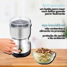 Moedor Café Triturador Elétrico De Grãos Sementes Ervas 110v