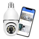 Câmera De Segurança Lâmpada Ip Wifi Visão Noturna Interna App 360º