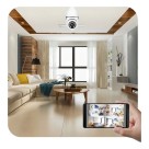 Câmera De Segurança Lâmpada Ip Wifi Visão Noturna Interna App 360º