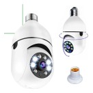 Câmera De Segurança Lâmpada Ip Wifi Visão Noturna Interna App 360º