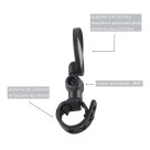 Retrovisor Espelho Para Bicicleta Ampla Visão Redondo