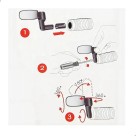 Retrovisor Espelho Para Bicicleta Encaixe Guidao