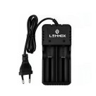 Carregador Rápido De Baterias Duplo 26650 18650 3.7/4.2V