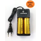 Carregador Rápido De Baterias Duplo 26650 18650 3.7/4.2V