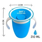 Kit Infantil Babador Pega Migalhas Colher Silicone Copo Azul