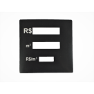 Painel Para Bomba Aspro GNV Dvelco 03 Visores Preta