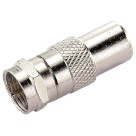 Conector Adaptador F Macho x Pino Europeu
