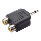 Plug Adaptador P2 Mono x 2 Jack Rca