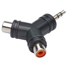 Plug Adaptador P2 Estéreo x 2 Jack Rca