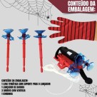 Luva Homem Aranha Lança Teia  Infantil Com Dardos
