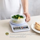 Balança de cozinha digital Pesa até 10kg branco