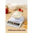 Balança de cozinha digital Pesa até 10kg branco