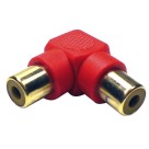 Emenda Jack Rca 90 Graus Vermelho